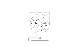 Верхний душ Wonzon&Woghand (WW-88DP04-MB) Черный