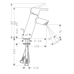 Комплект смесителей Hansgrohe Status 2 (14184000/14180000) хром