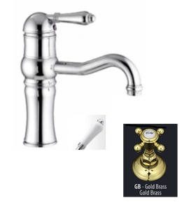 Фото Cмеситель Nicolazzi El.Capitan 3471GB76 для раковины, гальваническое золото/Mont Blanc