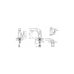 Смеситель для раковины Bravat Wave F174108C хром