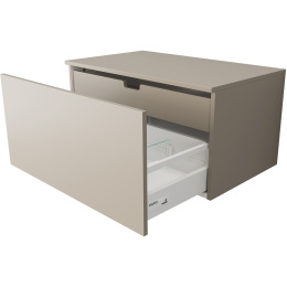 Velvex UNIQUE UNIT tpUNI.80.H40.Y.VY-215 Тумба подвесная выс. 40, выдв. ящик, внутр. ящик, бежевый ш