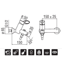 NOBILI Oz OZ110/1CS Смеситель для ванны (хром/сатин)