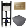 KIT VSMG 7317GM Slim P1 Комплект инсталляции 4 в 1, WINNER S BLOCK VS0853202, унитаз DREAM 7317GM, к