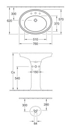Фото Пьедестал 7285 00 R1 VILLEROY&BOCH AMADEA