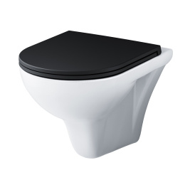 Унитаз подвесной Am.Pm Gem (C901700SCmb) белый, черный