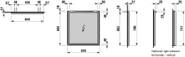 Зеркало Laufen Frame 25 4474039001441, 65 см