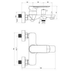 Фото Комплект смесителей Paini Garda 76CRSET4 хром