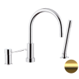 Смеситель для ванны Remer Minimal N072BG, золото брашированное