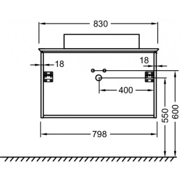 Тумба белый матовый 83 см Jacob Delafon Madeleine EB2083-J51