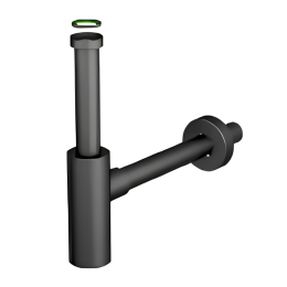 Фото Сифон HATRIA 01Y7AS02 для раковины цвет черный матовый