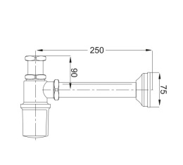 Сифон для раковины F400BR FIMA Carlo Frattini