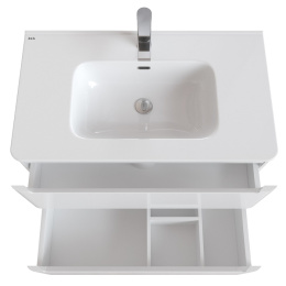 Фото Тумба с раковиной Iddis  Edifice белая,  80 см (EDI80WFi95K)