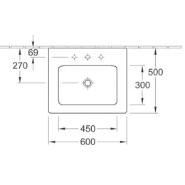 Фото Раковина мебельная 60 см Villeroy&Boch Venticello (412460R1)