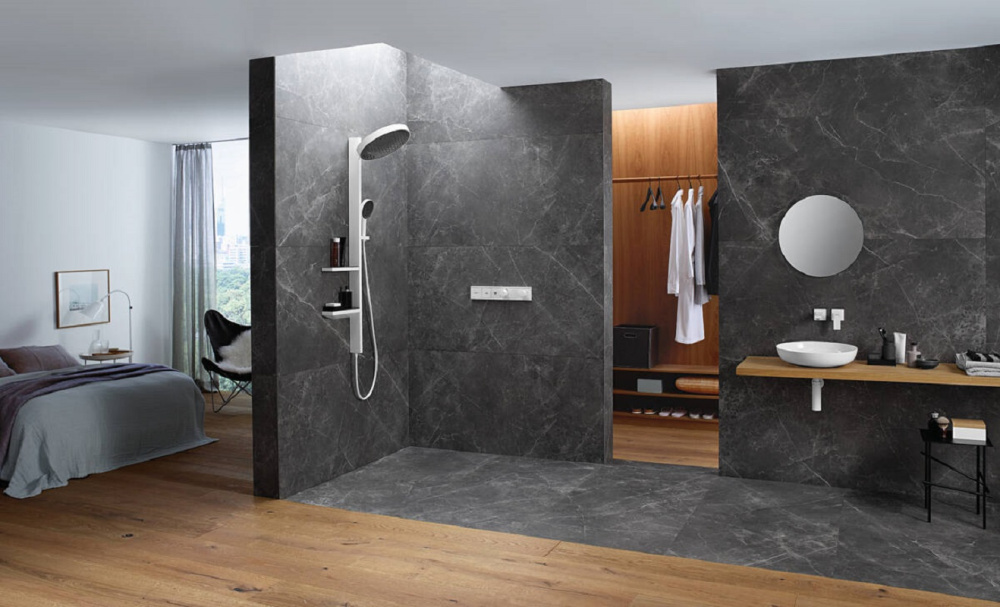 Смеситель для душа Hansgrohe RainSelect (15380990) полированное золото