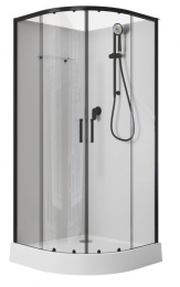 Фото Душевая кабина 100x100x202 Aquanet (00282010) Без гидромассажа, Акрил, Поддон низкий