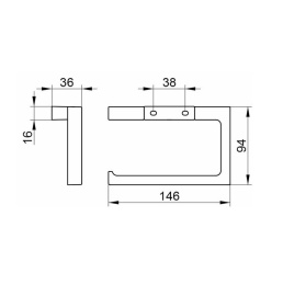 Фото Держатель туалетной бумаги Keuco Edition 11 (11162010000) хром