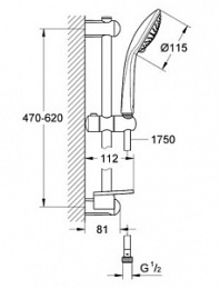 Душевой гарнитур Grohe Euphoria (27232001) хром