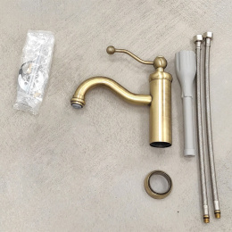 Фото Смеситель для раковины Paini Duomo 88F3205 бронза