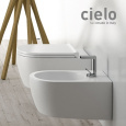 Подвесной унитаз Cielo Smile SMVSNWK безободковый (белый глянцевый)