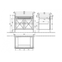 Тумба 89791001 под раковину VILLEROY&BOCH HOMMAGE