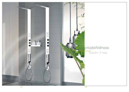 Душевая система Gessi Tremillimetri Quadro (39802#238) сталь полированная
