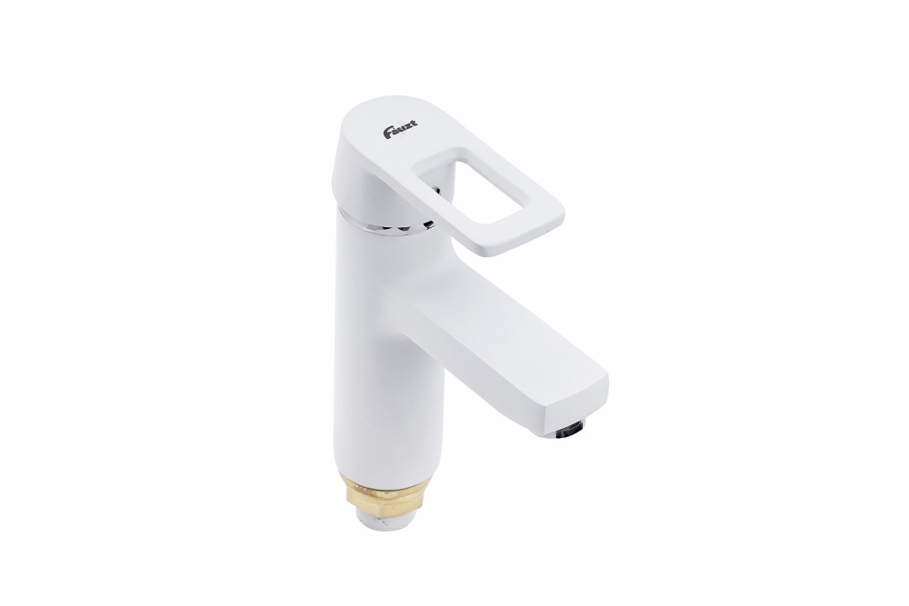 Фото Смеситель для раковины FAUZT FZs-W49 тип См-УмОЦБА Белый
