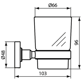 Стакан с держателем Ideal Standard IOM A9120XG