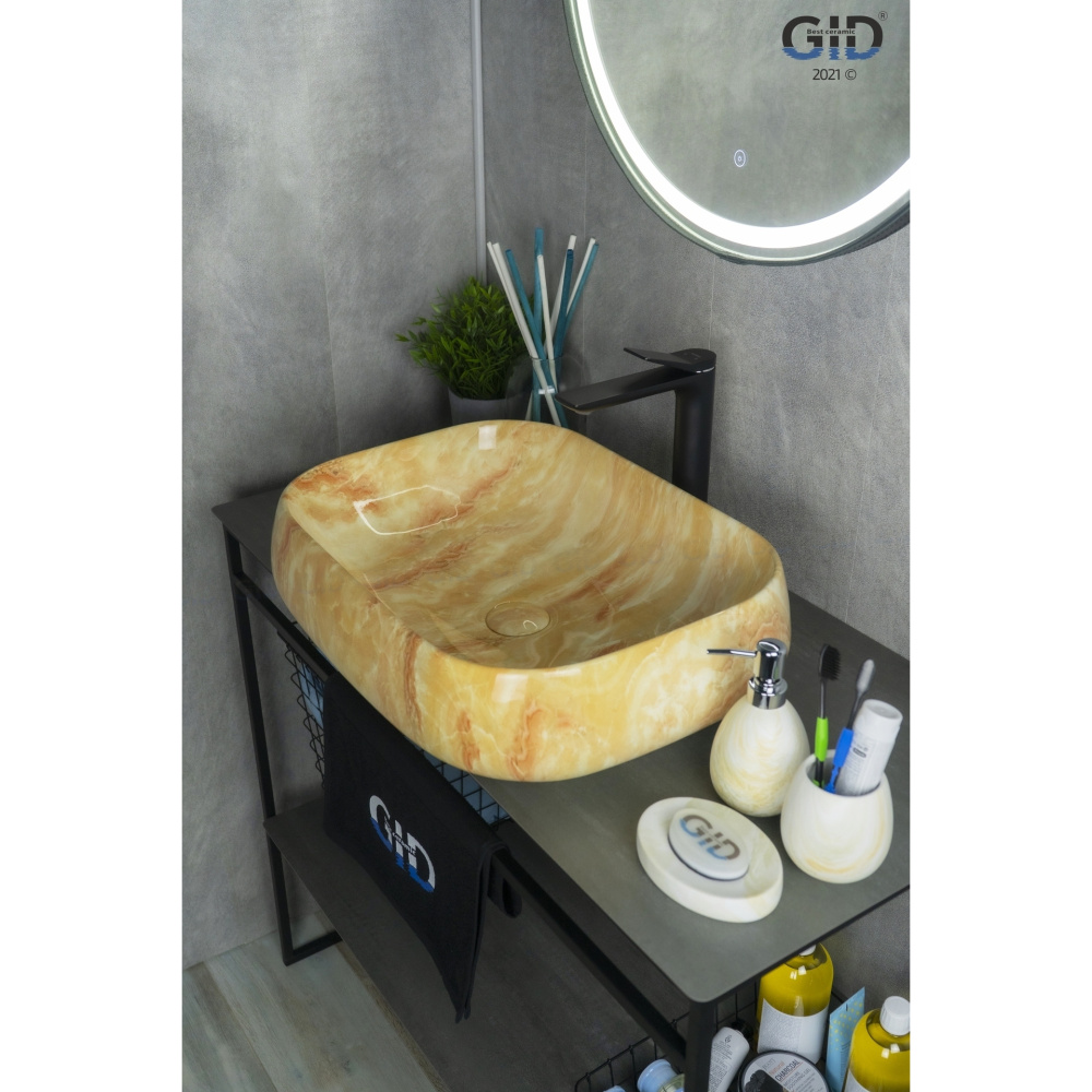 Раковина накладная Gid Mnc185
