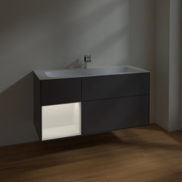 Villeroy Boch Finion F060MTGK Тумба под раковину 1196х498 мм (white matt/anthracite matt)