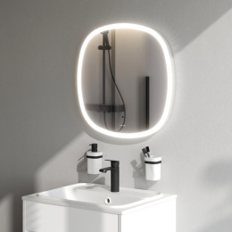 Фото Зеркало LED-подсветкой Am.Pm Func (M8FMOX0601WGS) Серый металлик