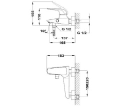 Фото Смеситель для ванны / душа Teka Itaca 67121020G3 PVD, розовое золото
