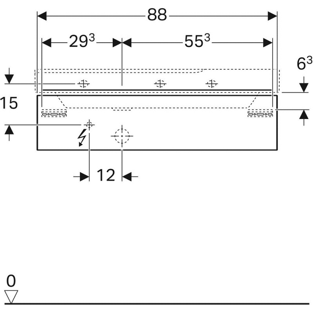 Geberit Xeno2 500.513.43.1 Тумба для раковины, с ящиками выдвижными