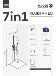 Душевая система Kludi Ameo (416720575) хром