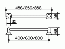 Полотенцедержатель Keuco City.2 02701010400, хром