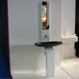 Фото Раковина 60 см ArtCeram La Fontana (LFL001 03 00) белый черный