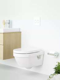 Инсталляция Grohe с безободковым унитазом Gustavsberg Hygienic Flush 5G84HR01, сиденье микролифт