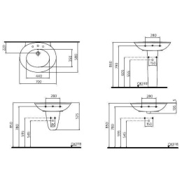 Ideal Standard Celia W408401 Раковина на 70 см