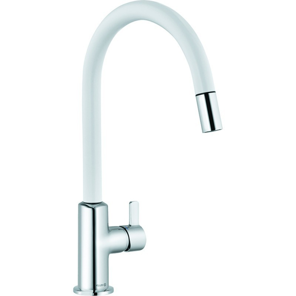 Фото Смеситель для кухни Kludi Bingo Star XS (468519378) белый матовый