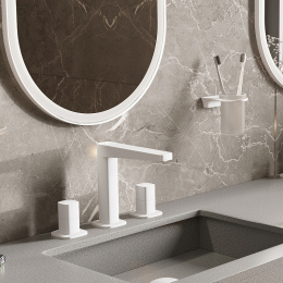 Фото Смеситель для раковины WasserKRAFT Saale 9535 Белый матовый