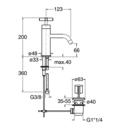 Cristina Exclusive EV22151 Смеситель для раковины