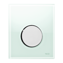 TECEloop Urinal Панель смыва, стекло зеленое, клавиша хром глянцевый