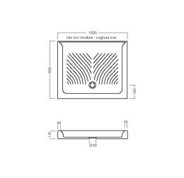 Душевой поддон Hatria Drop (Y0KD01) белый