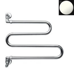 Фото Полотенцесушитель Margaroli Vento водяной 406WH, белый