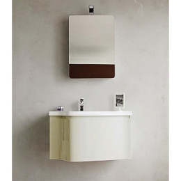 Тумба с раковиной BelBagno Formica tortora lucido BB800D/TL+BB800B