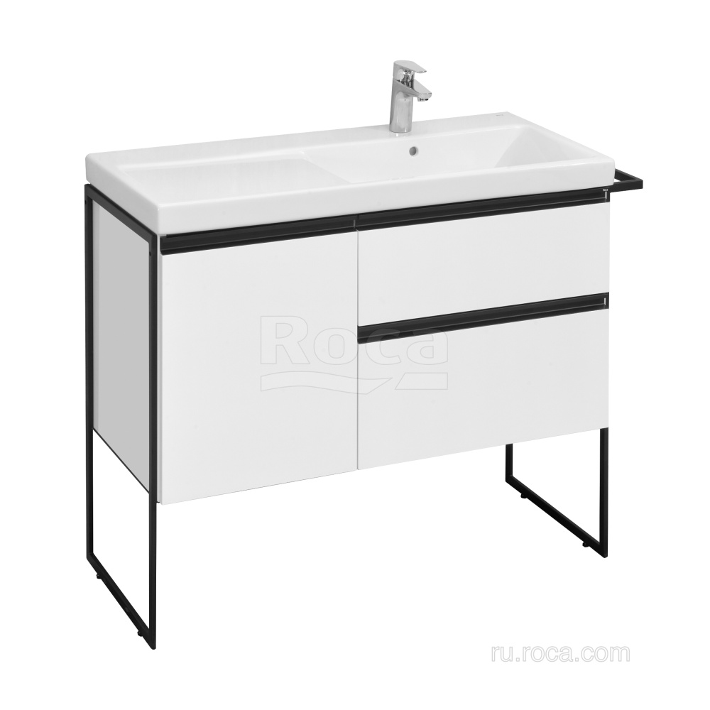 Фото Тумба под раковину Roca Domi (A857478806) белый глянцевый