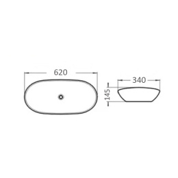 Comforty 00004139811 Раковина 7811ABW черный/белый