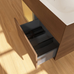 Villeroy Boch Finion G030HFGN Тумба под раковину 996х498 мм (gold matt/walnut veneer)