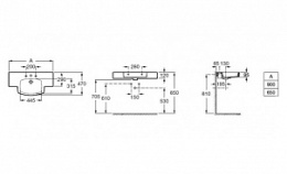 Раковина 90 см Roca Tiber (327260000) белый