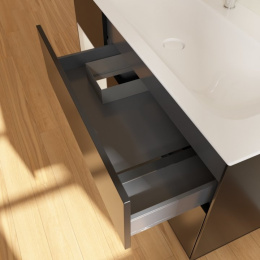 Villeroy Boch Finion F060GJPD Тумба под раковину 1196х498 мм (light grey matt/black matt)