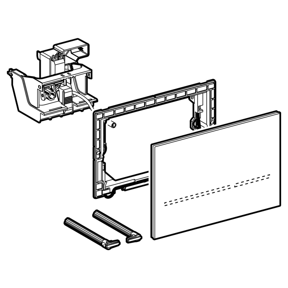 Кнопка смыва Geberit Sigma 80 (116.090.SG.1) черный